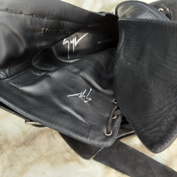 Giuseppe Zanotti Lace-up Ankle Boots, sz 7.5 - Picture 6 of 12
